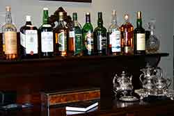A range of beverages for pre dinner drinks are included in the price of your stay