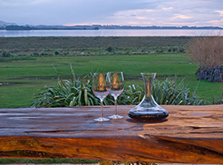 wine and nibbles at sundown